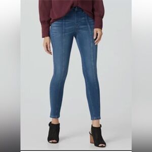 Laurie Felt Silky Center Seam Ankle Skinny Jean Stretch Vintage Classic Size XLP